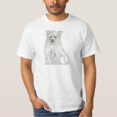 T-shirt Pouf chinois en poudre (Devant)