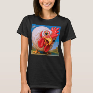 T-shirt Poule caricaturale