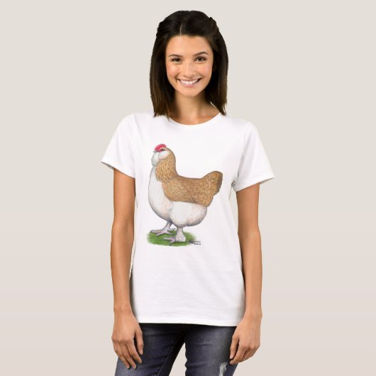 T-shirt Poule de Faverolle (Devant entier)