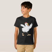T-shirt Poule heureuse de poulet (Devant entier)