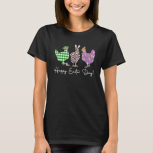 T-shirt Poule Joyeuses Pâques, Léopard Poule