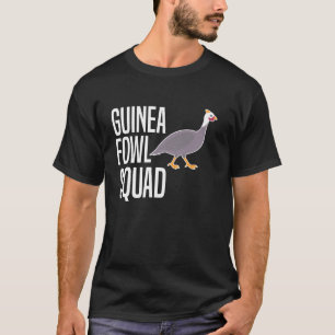 T-shirt Poule Pintade Oiseaux Escouade