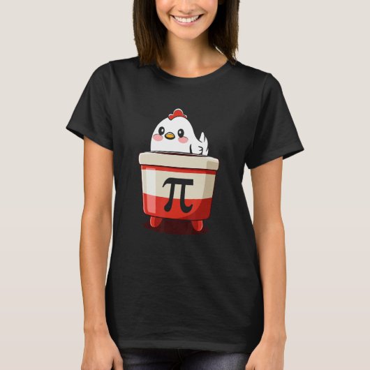 T-shirt Poule Pot Pi Day Tarte Math Geek (Devant)