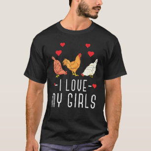 T-shirt Poule Poule Volaille Oiseau Ferme Animal Poule