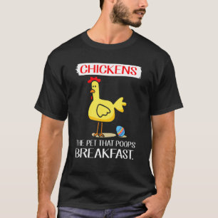 T-shirt Poules Cacas Petit Déjeuner Oeufs Joyeuses Pâques