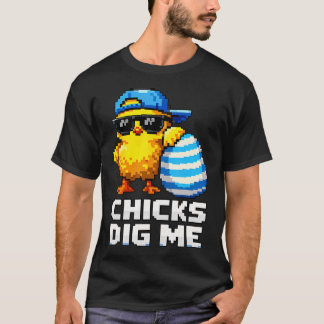 T-shirt Poules Drôles Me Creusent Pâques Garçons Enfants H