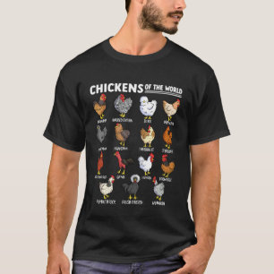 T-shirt Poules du Monde Éducatif Amoureux des Animaux de F