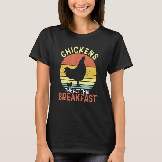 T-shirt Poules Les Animaux De Compagnie Qui Font Caca Au P (Devant)