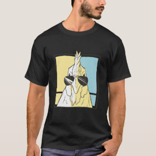 T-shirt Poules Lunettes de soleil Stylées Cluckin Cool pou