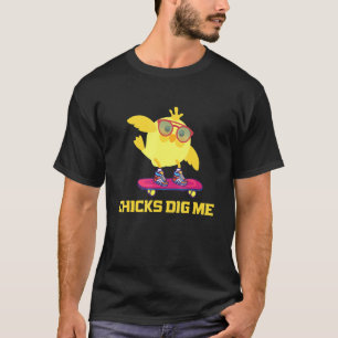 T-shirt Poules me creuser - poulet Cool - hommes