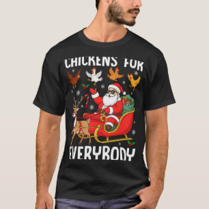 T-shirt Poules pour tout le monde Santa éleveur de poulets