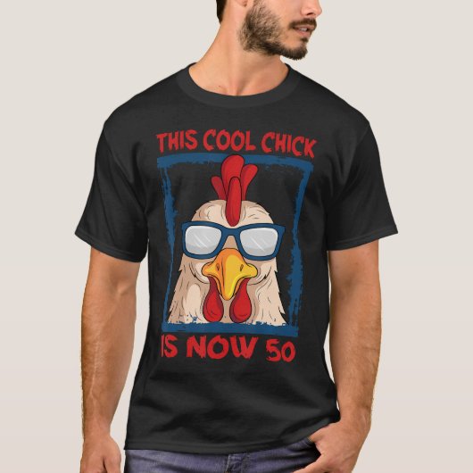 T-shirt Poulet 50e anniversaire Cool Chick Barnyard Farm P (Devant)