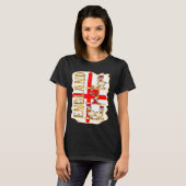 T-SHIRT POULET À DRAPEAU ANGLAIS (Devant entier)
