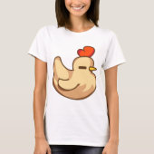 T-shirt poulet blanc dormant (Devant)