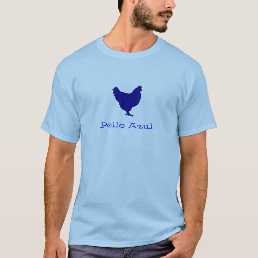 T-shirt Poulet bleu (Devant)