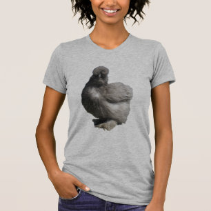 T-shirt Poulet bleu pelucheux mignon de Silkie