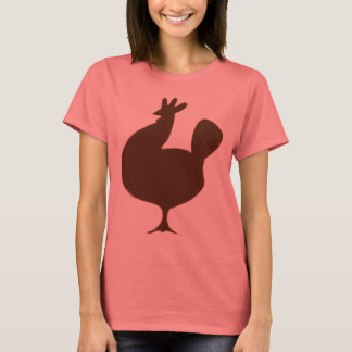 T-shirt Poulet Brown rétro