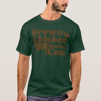 T-shirt Poulet Brun Vache Brune Musique Années 70 Arc Chic