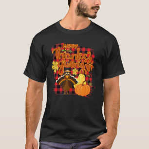 T-shirt Poulet C'est l'automne à vous Léopard Citrouille A