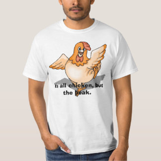 T-shirt poulet, c'est tout le poulet, mais le bec