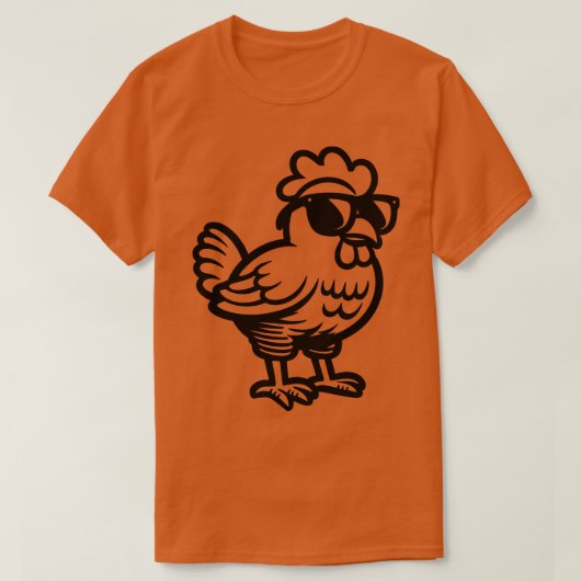 T-shirt Poulet cool (Design devant)