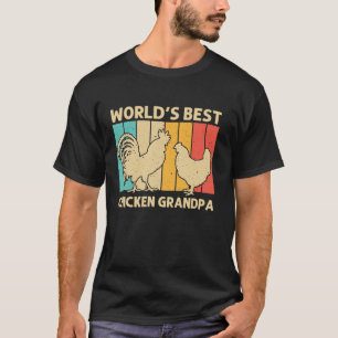 T-shirt Poulet cool Pour Grand-Père Rooster Hen Lover Poul