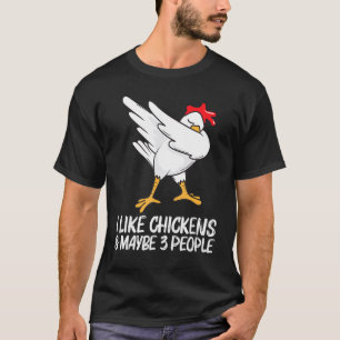 T-shirt Poulet Cool Pour Hommes Femmes Dabbing Volailles P