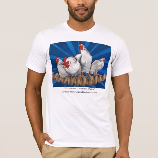 T-shirt "Poulet cordon bleu " (Devant)