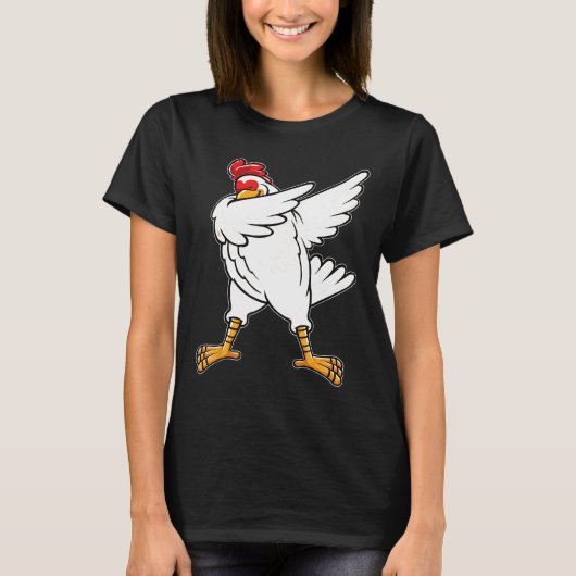 T-shirt Poulet Dab D4bbing Poulet (Devant)