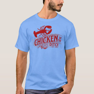 T-shirt Poulet De La Ditch Retro Nourriture Vintage Cajun