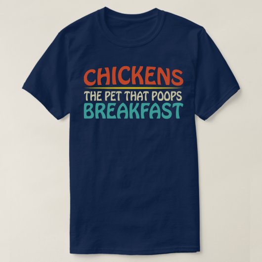 T-shirt Poulet de l'animal qui fait chier Petit-déjeuner D (Design devant)