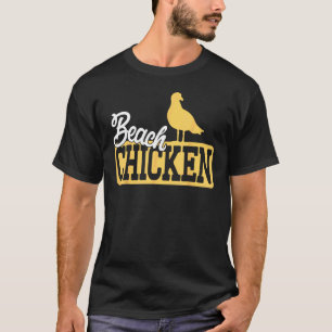 T-shirt Poulet de plage drôle de mouette