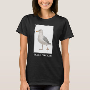 T-shirt Poulet de Plage - Humour de goéland de Mouette de