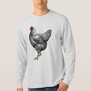 T-shirt Poulet de roche Plymouth Barred classique Hen