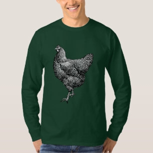 T-shirt Poulet de roche Plymouth Barred classique Hen