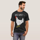 T-shirt Poulet devine quoi blague poulets (Devant entier)