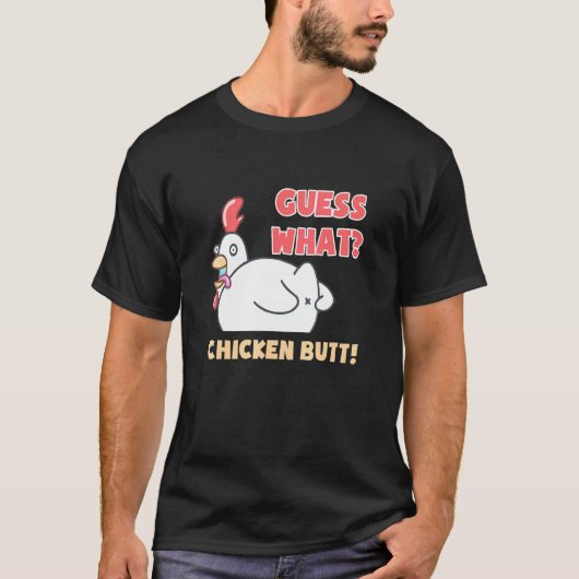 T-shirt Poulet Devine quoi Cul de Poulet (Devant)