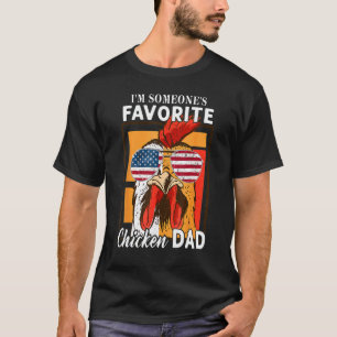 T-shirt Poulet Drapeau Américain Je suis le chouchou de qu