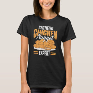 T-shirt Poulet Drôle Agréé Expert en Nugget de Poulet Expé