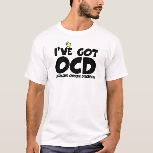 T-shirt Poulet drôle d'OCD (Devant)