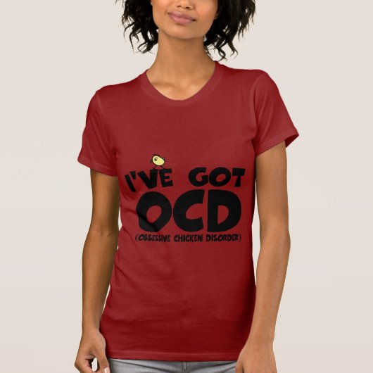 T-shirt Poulet drôle d'OCD (Devant)