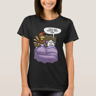 T-shirt Poulet drôle oeuf poulet est venu d'abord humour b
