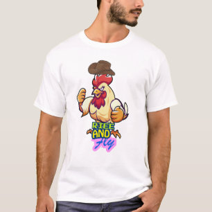T-Shirt "Poulet Drôle S'envole"