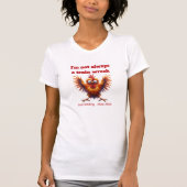 T-shirt Poulet Écrasé par un Train (Devant)