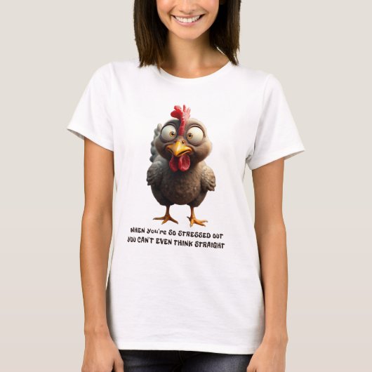 T-shirt Poulet effilé (Devant)