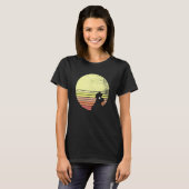 T-shirt Poulet effronté Sunset Retro Poulet (Devant entier)