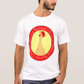 T-shirt Poulet en caoutchouc (Devant)