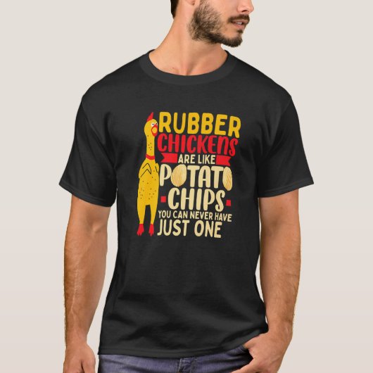 T-shirt Poulet en caoutchouc (Devant)