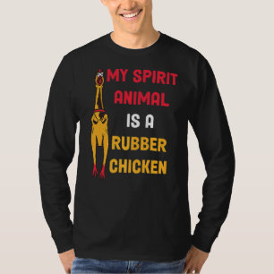 T-shirt Poulet En Caoutchouc Facile À Distraire Par Les Ch