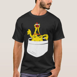 T-shirt Poulet en Caoutchouc Funky Dans Un Amour de Poulet